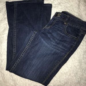 Bootcut dark wash denim jeans